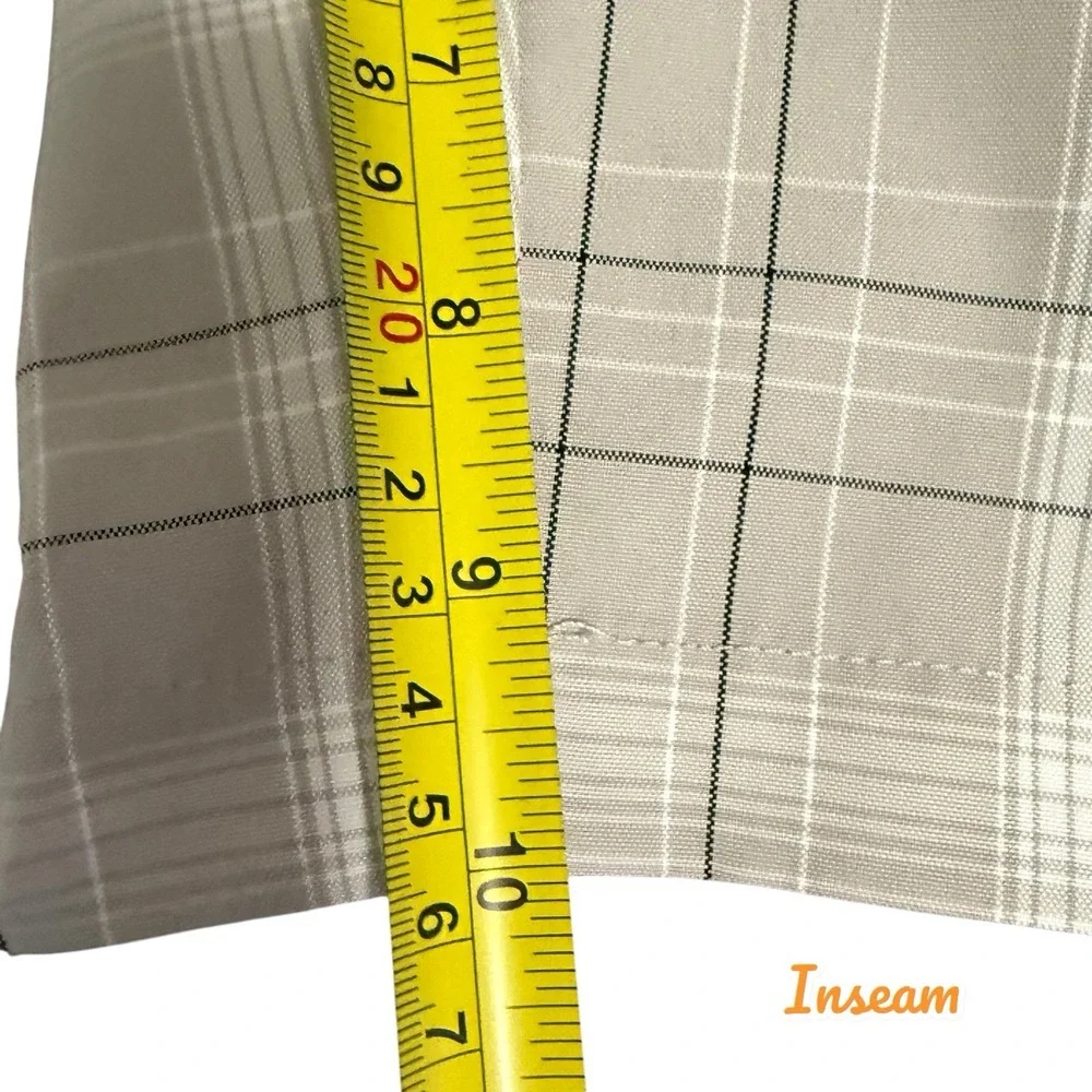 Pro Tour Cool‎ Play Golf Shorts Men's Size 40 Performance Tan Plaid 10